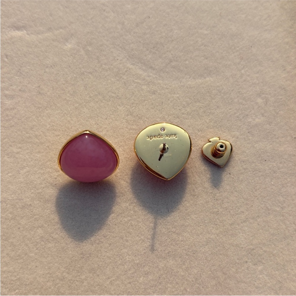 Kate Spade Pink and Gold Stud Earrings